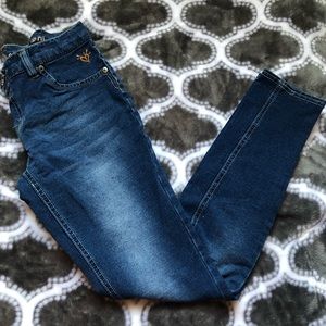 Girls Justice Skinny Blue Jeans